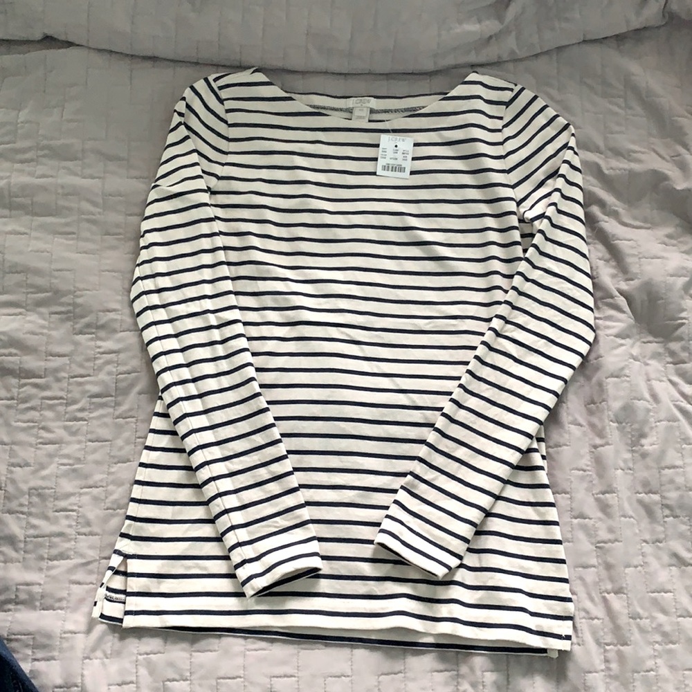 J. Crew Women’s Striped Boatneck T-Shirt